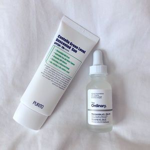 The Ordinary Niacinamide&Purito Centella Sunscreen